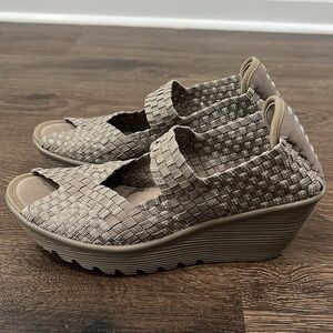 Skechers Cali Parallel Wedge Sandal Weave Woven Size 7.5